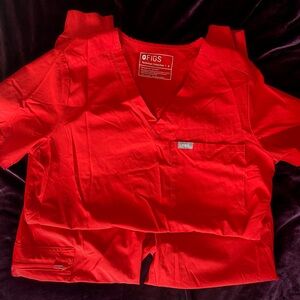 Figs Scrub Set Awesome Red IRED] FIONLite (PO#2078)